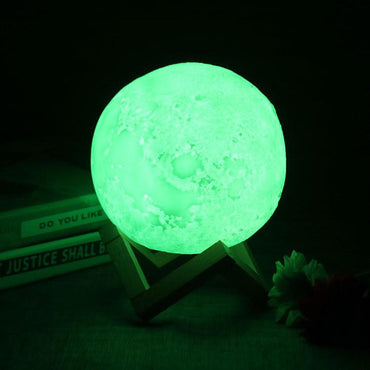 3D Moon Lamp Touch Control Colors Home & Kitchen