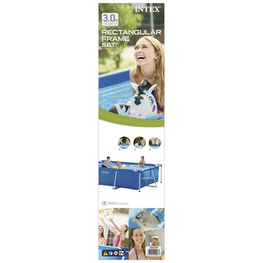 Swimming Pool Rectangular Frame 300 X 200 75 Cm 28272Np /58981 Summer