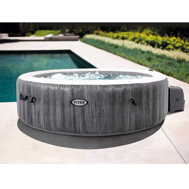 Intex  Bubble Round  Spa Greywood Deluxe Massage 216 x 71Cm - Karout Online -Karout Online Shopping In lebanon - Karout Express Delivery