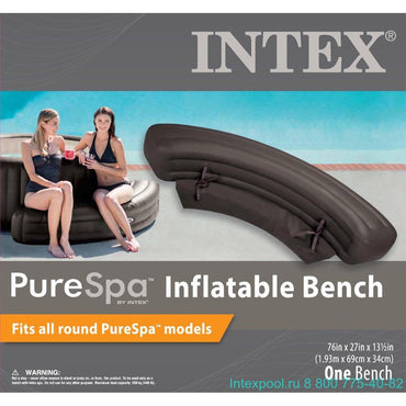 Intex Inflatable 28508 Bench For Round Pure Spa Jet and Bubble 193x69x34 cm - Karout Online -Karout Online Shopping In lebanon - Karout Express Delivery
