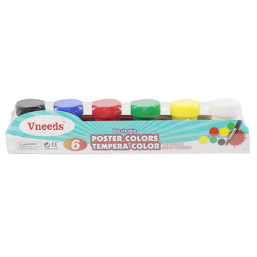 Vneeds Poster Colors 6 PCS / P-237 /PC-1006 - Karout Online -Karout Online Shopping In lebanon - Karout Express Delivery