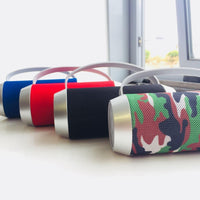 J5 Portable Wireless Speaker with Handle and Flashlight.