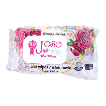 Jose Baby Wet Wipes 90 Pcs - Karout Online -Karout Online Shopping In lebanon - Karout Express Delivery