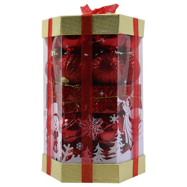 Christmas Mix Balls Type Tree Decoration Set (35 Pcs) / Q-933R - Karout Online -Karout Online Shopping In lebanon - Karout Express Delivery