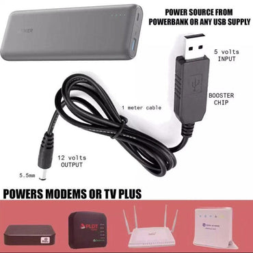Cable From Power Bank To Wifi Router 12V - Karout Online -Karout Online Shopping In lebanon - Karout Express Delivery