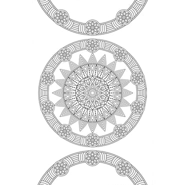 Pegasus Mini Adult Colouring Pad - Mandala