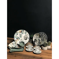 Keramika 19 Pieces Avocado Patterned Aegean Service Breakfast Set / 8896 - Karout Online -Karout Online Shopping In lebanon - Karout Express Delivery
