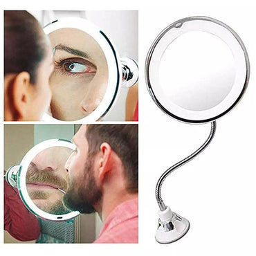 Ultra FLEXIBLE MIRROR 10x Magnification  With Super Strong Suction Cups - Karout Online -Karout Online Shopping In lebanon - Karout Express Delivery