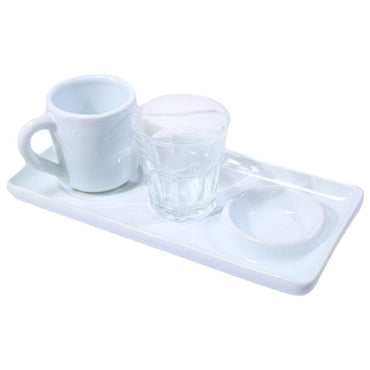 Yakut 3-Piece Luxury Coffee Cup with Serving Plate - Karout Online -Karout Online Shopping In lebanon - Karout Express Delivery