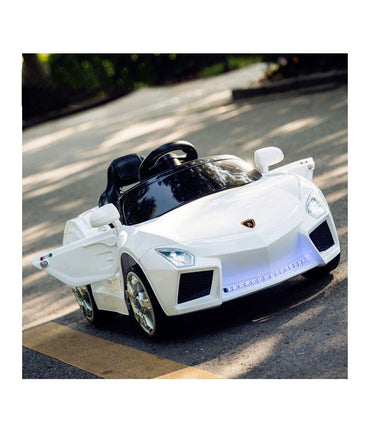 Lamborghin electric car for kids ride on with remote control and music.