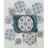 Keramika Patterned 19 Piece Breakfast Set / 24553 - Karout Online -Karout Online Shopping In lebanon - Karout Express Delivery