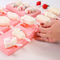 Silicone Ice Cream Mold DIY Popsicle Mould With Lid and Stick / 22FK070 - Karout Online -Karout Online Shopping In lebanon - Karout Express Delivery