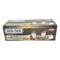 Ber Ser 4-Piece Spice Set With Wooden Stand - Karout Online -Karout Online Shopping In lebanon - Karout Express Delivery