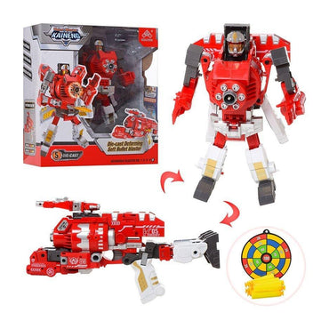 DIE-CAST Transformer soft bullet gun.