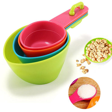 Measuring Cups  Set 4 Pcs  Kitchen Tool Scoop / 22FK091 - Karout Online -Karout Online Shopping In lebanon - Karout Express Delivery