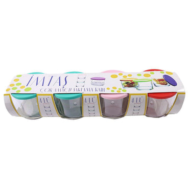 IMtas Plastic Small Jar (4 Pcs) - Karout Online -Karout Online Shopping In lebanon - Karout Express Delivery
