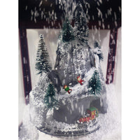 Christmas Lighted  Musical Snowing Street Lamp with Metal Hanger - Karout Online -Karout Online Shopping In lebanon - Karout Express Delivery