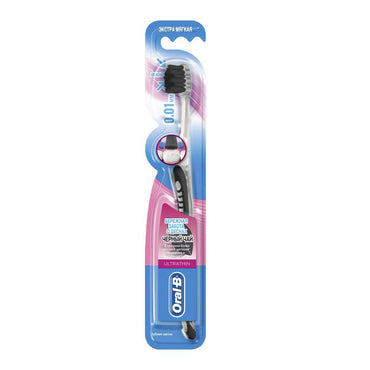 Oral-B Ultra Thin Toothbrush Gentle Gums Protection Black tea Extra Soft.
