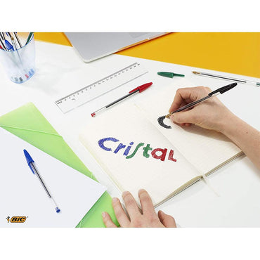 Bic Cristal Medium Ballpoint Pen 1.0mm / 4 Colors - Karout Online -Karout Online Shopping In lebanon - Karout Express Delivery