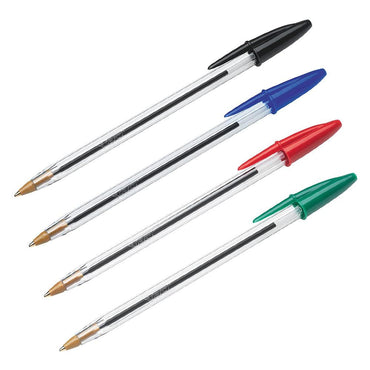 Bic Cristal Medium Ballpoint Pen 1.0mm / 4 Colors - Karout Online -Karout Online Shopping In lebanon - Karout Express Delivery