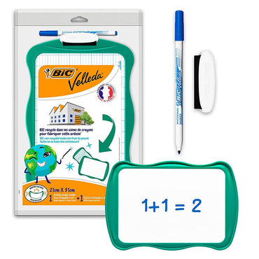 BIC Kids Velleda White Board Double Sided 20 x 30 cm - Karout Online -Karout Online Shopping In lebanon - Karout Express Delivery