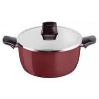 Tefal Pleasure Stewpan 24cm + Stainless Steel Lid / D5054652 - Karout Online -Karout Online Shopping In lebanon - Karout Express Delivery