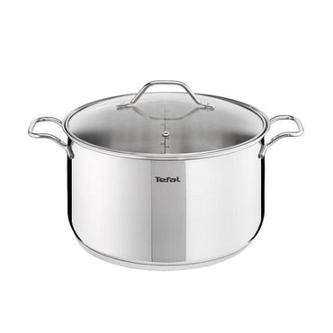 Tefal Intuition Stainless Steel - Stewpot 28 cm + lid / B9086444 - Karout Online -Karout Online Shopping In lebanon - Karout Express Delivery