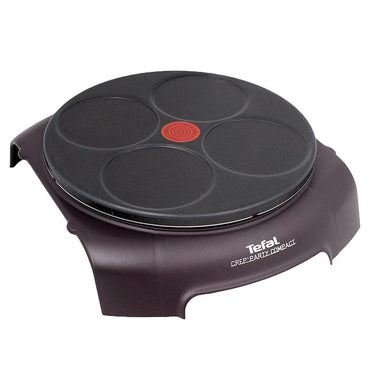 Tefal Crepe And PanCake Party Compact 4 Plates Black 900 w / PY303633 - Karout Online -Karout Online Shopping In lebanon - Karout Express Delivery