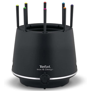 Tefal Inox & Design Fondue Pot 800W Black / EF265812 - Karout Online -Karout Online Shopping In lebanon - Karout Express Delivery