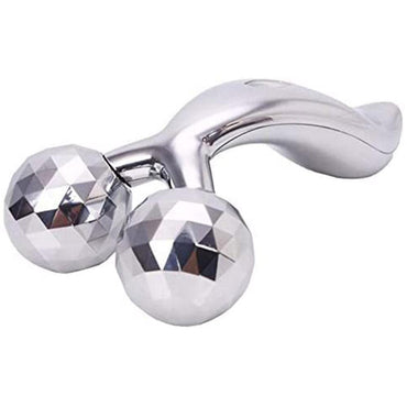 3D Roller Face Massager Face Body Roller Massager Y-Shape Platinum - Karout Online -Karout Online Shopping In lebanon - Karout Express Delivery