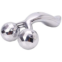 3D Roller Face Massager Face Body Roller Massager Y-Shape Platinum - Karout Online -Karout Online Shopping In lebanon - Karout Express Delivery