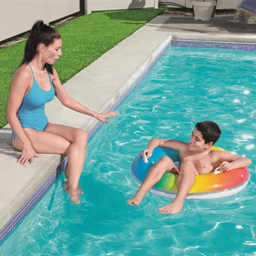 Bestway Rainbow Inflatable Swim Ring 36126 91cm.