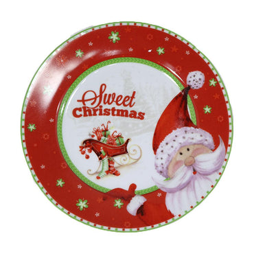 Christmas Glass Plates Set ( 7 Pcs) - Karout Online -Karout Online Shopping In lebanon - Karout Express Delivery