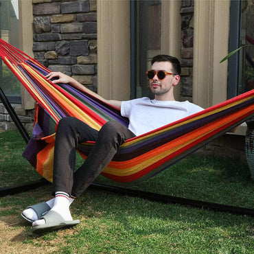 Shop Online Hammock Portable Camping Hanging Outdoor Swing 200 x 100 cm / 22FK003 - Karout Online Shopping In lebanon