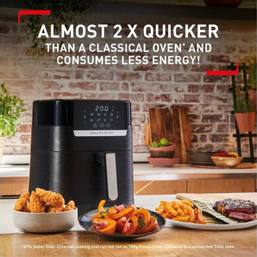 Tefal Easy Fry Precision 2 in 1 Digital Air Fryer & Grill 4.2L 8 Programs inc Dehydrator Black/ EY505827