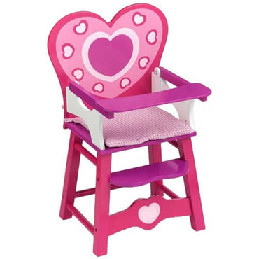 Dolls World Wooden High Chair - Karout Online -Karout Online Shopping In lebanon - Karout Express Delivery