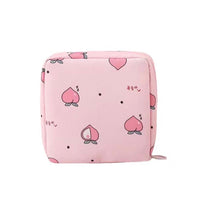 (net) Nylon Sanitary Napkin Storage Bags Sanitary Napkin Period Bag Zipper School Pouch for Teen Girls Women