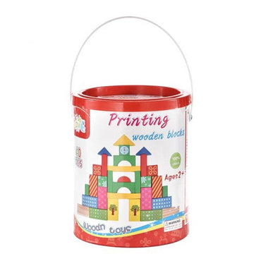 Wooden Blocks 40 Pcs - Karout Online -Karout Online Shopping In lebanon - Karout Express Delivery