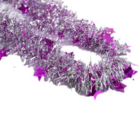 Christmas Glitter Garland Star Decorated