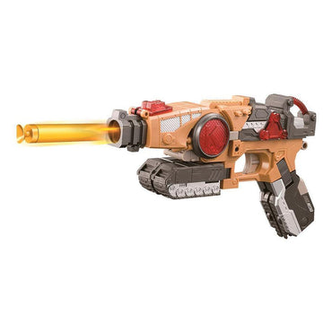 HAND PULL ALLOY TANK TRANSFORM SOFT SHOOTING GUN.