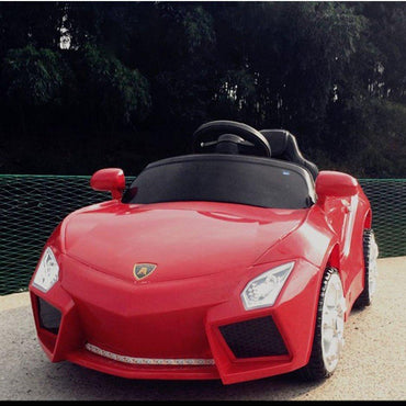 Lamborghin electric car for kids ride on with remote control and music.