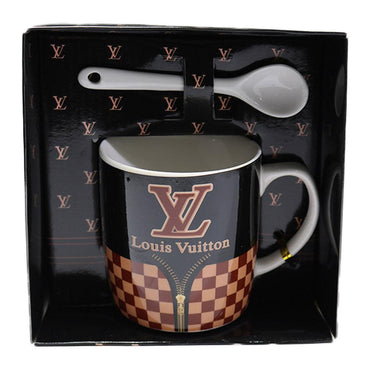 Louis Vuitton Mug with spoon / CH-110/14196/AH14151 - Karout Online -Karout Online Shopping In lebanon - Karout Express Delivery