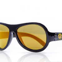Shadez SHZ49 Sunglasses Polka Sunflower Black Junior Ages 3-7 years - Karout Online -Karout Online Shopping In lebanon - Karout Express Delivery
