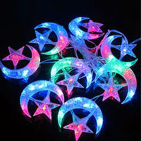 20 LED Ramadan Eid String Lights Moon Star - Karout Online
