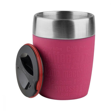 Tefal Stainless Steel Travel Cup 200 mL Raspberry / K3082314 - Karout Online -Karout Online Shopping In lebanon - Karout Express Delivery