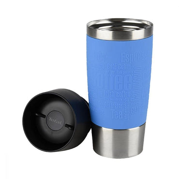 Tefal Stainless Steel Travel Mug 360 ml Blue / K3086114 - Karout Online -Karout Online Shopping In lebanon - Karout Express Delivery