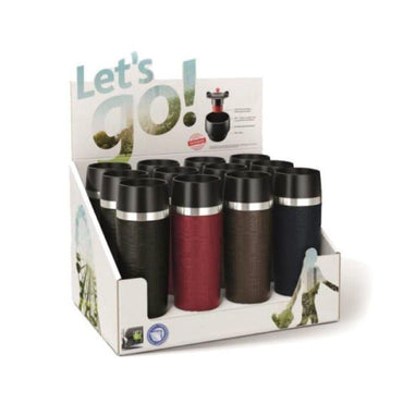 Tefal Stainless Steel Travel Mug 360 ml Set Of 12 Pcs / K3089114 - Karout Online -Karout Online Shopping In lebanon - Karout Express Delivery