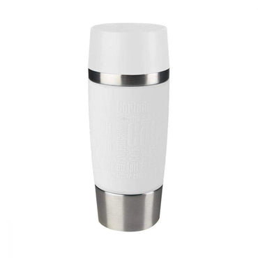 Tefal Stainless Steel Travel Mug 360 ml  White / K3088114 - Karout Online -Karout Online Shopping In lebanon - Karout Express Delivery