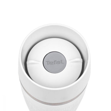 Tefal Stainless Steel Travel Mug 360 ml  White / K3088114 - Karout Online -Karout Online Shopping In lebanon - Karout Express Delivery