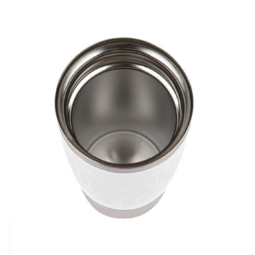 Tefal Stainless Steel Travel Mug 360 ml  White / K3088114 - Karout Online -Karout Online Shopping In lebanon - Karout Express Delivery